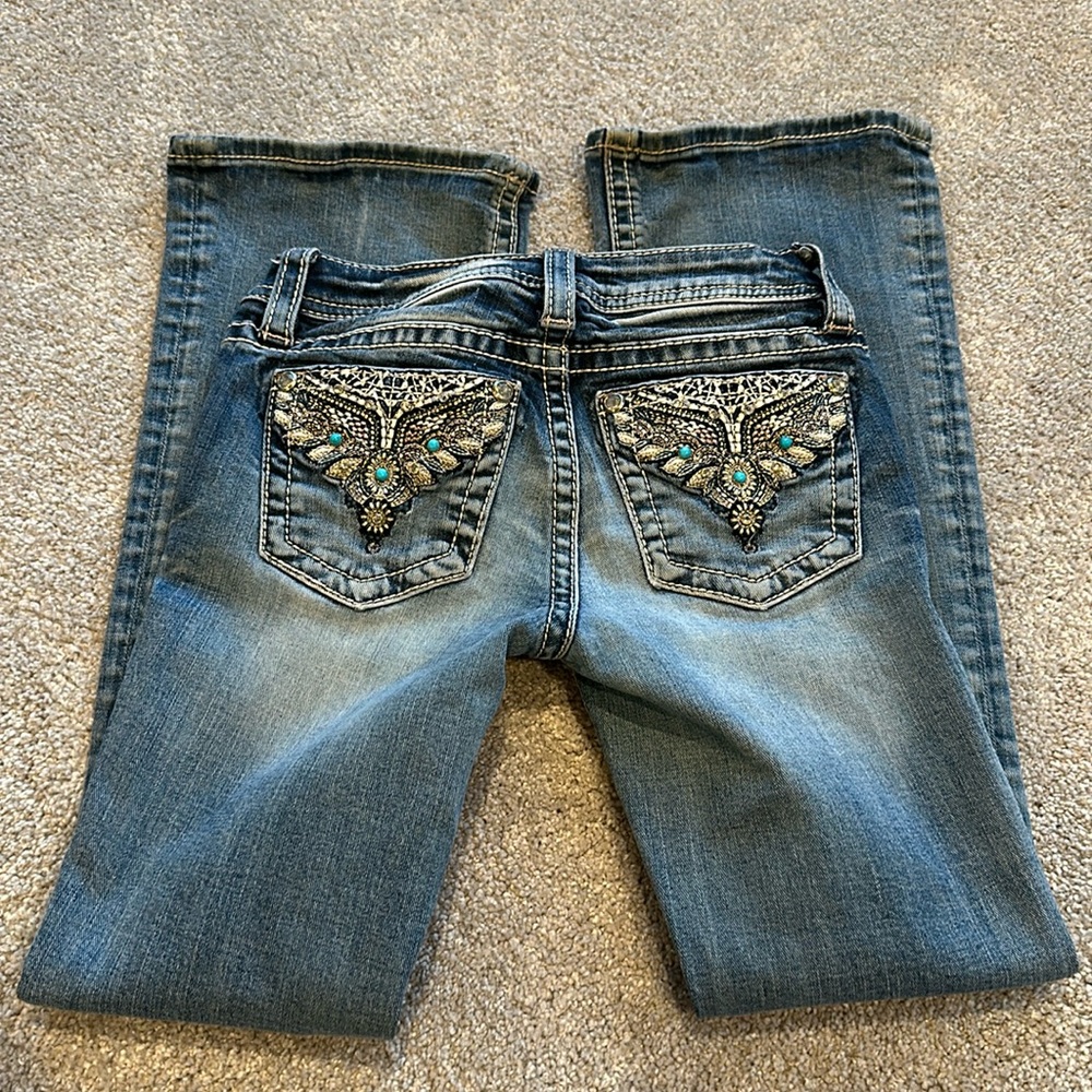 Miss Me Girls Bootcut Western Jeans